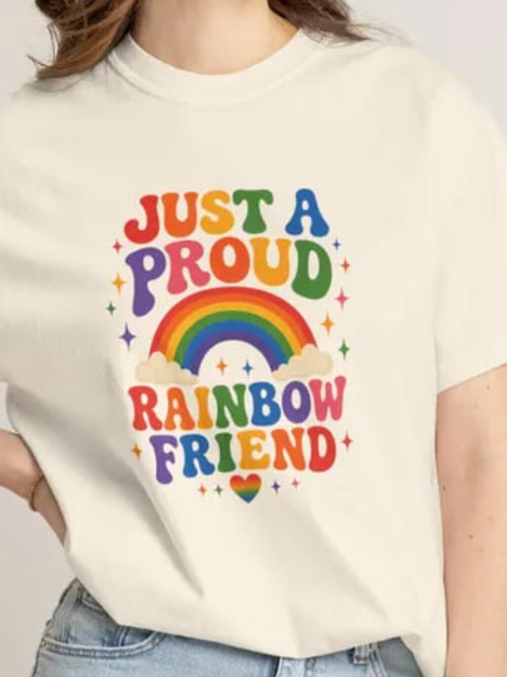 Proud Rainbow Friend T-shirt, LGBTQ Tee, Pride Month Shirt Gift